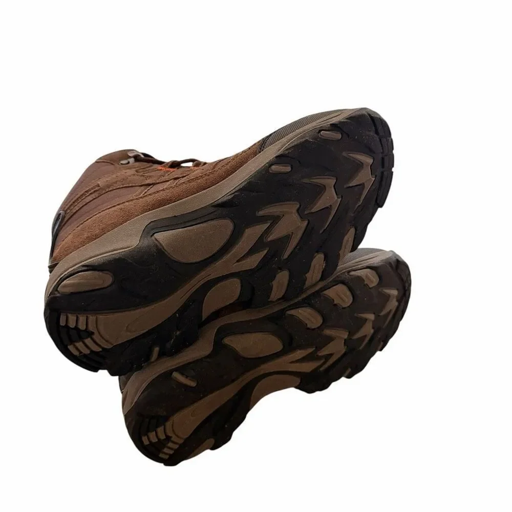 Northside Rampart Mid Suede Upper waterproof kids hiking boots brown SZ 5